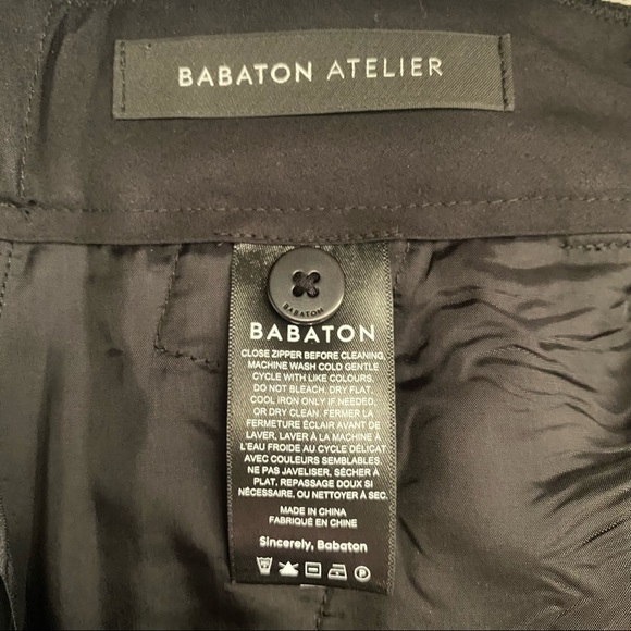 Babaton Meta Pant Black High-Waisted Long Straight Trousers 10 - Picture 8 of 9